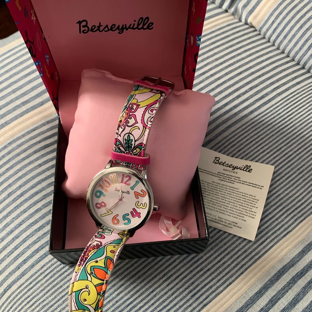 Betsy Johnson large face watch